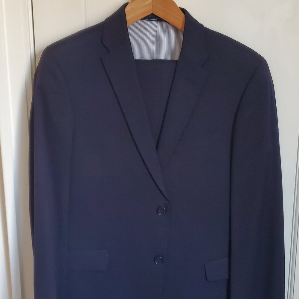 Tommy Hilfiger Navy Single Breasted Suit